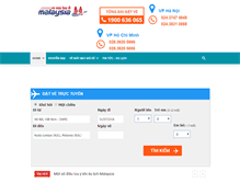Tablet Screenshot of malaysiaairlines.com.vn